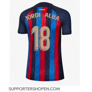 Barcelona Jordi Alba #18 Hemma Matchtröja Dam 2022-23 Kortärmad